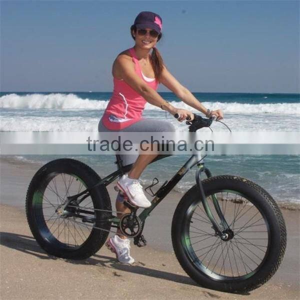 Black color steel frame fat tire bikes