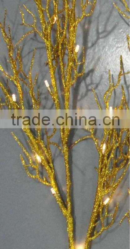 gold coral christmas light