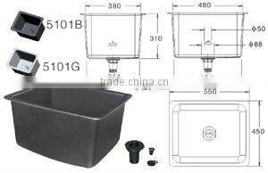 PP Sink For Laboratory Use