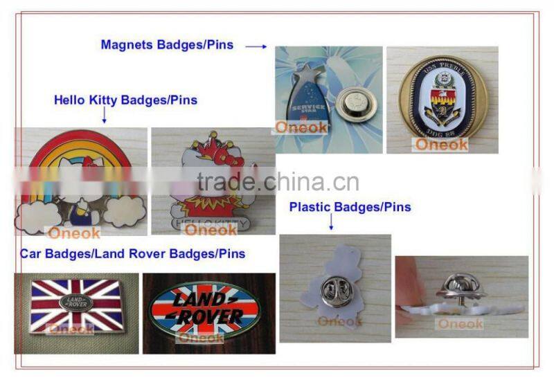 2015 Factory Direct Sales Oem Design Metal Pins Badge