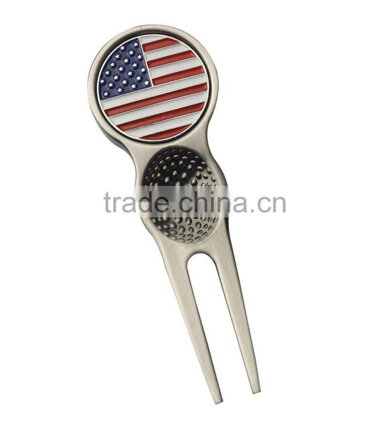 cheap price in stock golf divot tool with different ball markers for sale