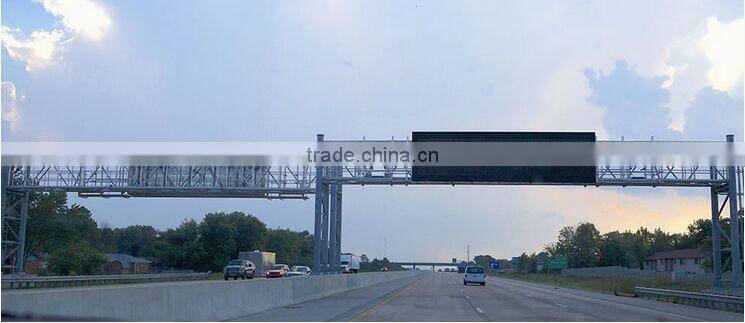 Solid street steel poles advertising outdoor digital billboard