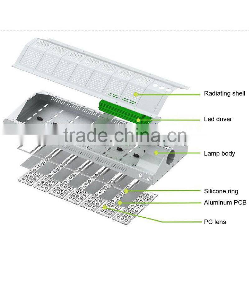 5 Years Warranty CE Rohs Lens Kit for Different Beam Angle 100-140lm/W Meanwell Driver Nichia LED 280W LED External Lighting