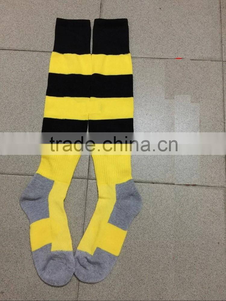 high quality team soccer socks striped soccer socks