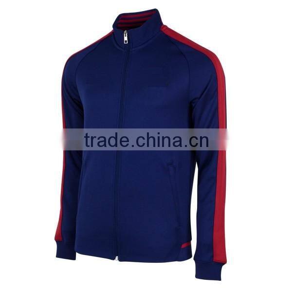 2016 navy blue high quality hot sell sport track top