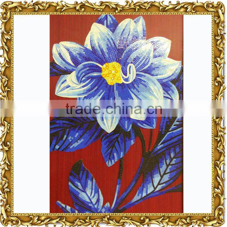 Artistic glass mosaic mural