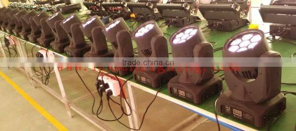 led bee eye moving head 7x10w RGBW new hobbit light