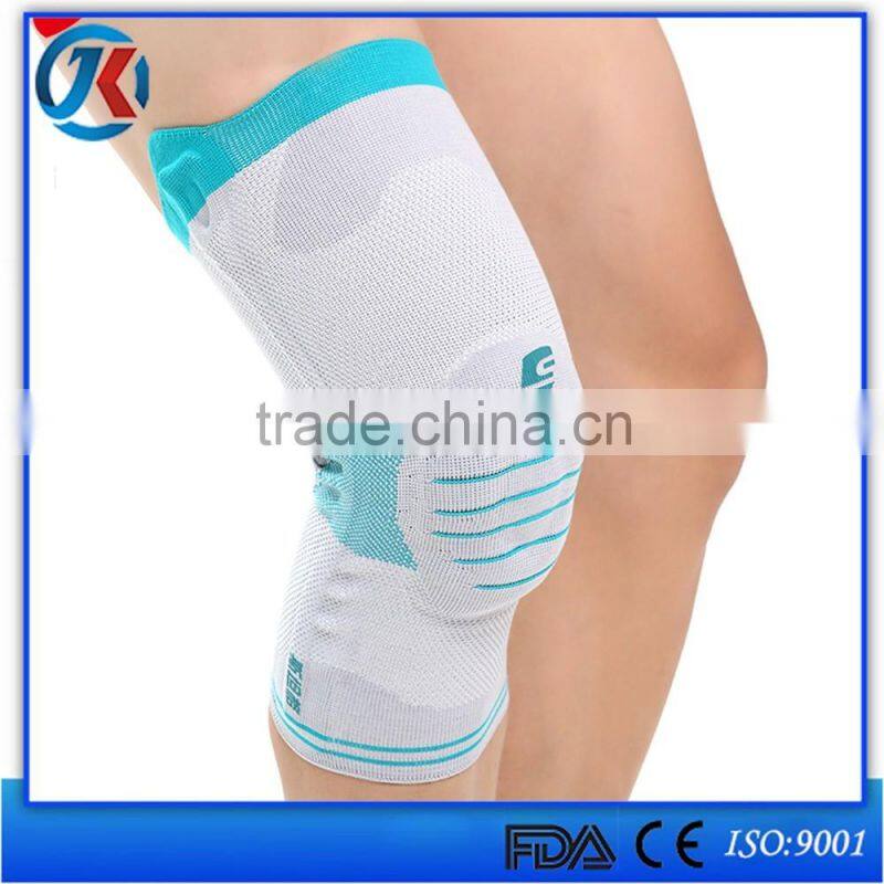 sports adjustable knitted silicon knee brace pad best selling product in europe