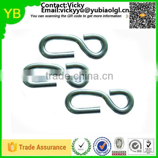 custom 4mm shock bungee cord hook ,elastic cord hook,metal for bungee cord