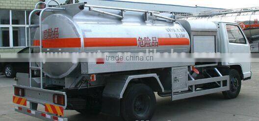 China Direct Factory Aluminum Alloy fuel full tank truck 9Tons