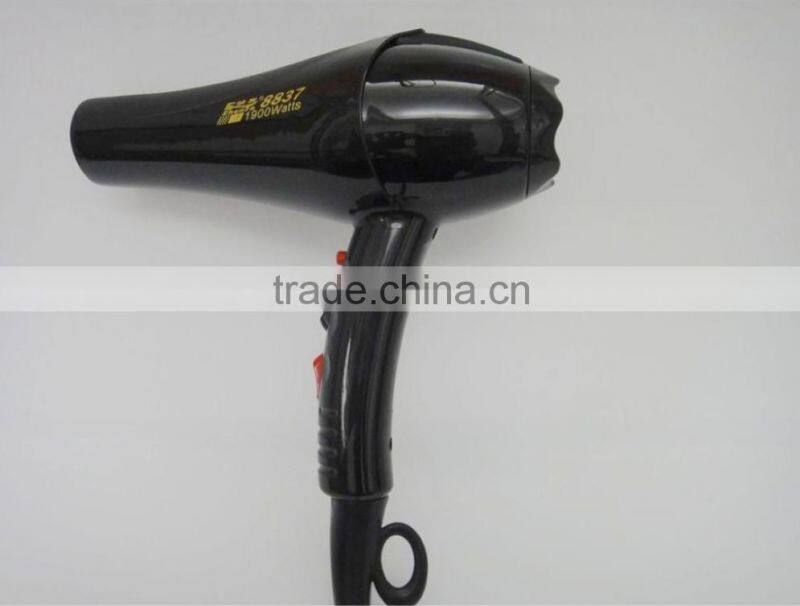 Professional ac motor 2000W High Speed High quality hair dryer ZF-8837