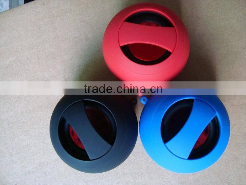 2016 hot sell phone accessories super big portable hamburger speaker for all 3.5mm plug device,big sound,cute shape