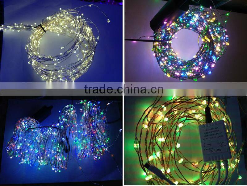 2016 Colorful led copper string light theme party decoration