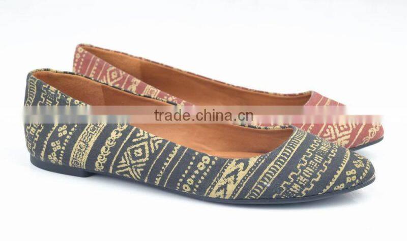 Sell well!!2014 China factory ladies flat shoe sprint canvas ladies shoes flat shoes