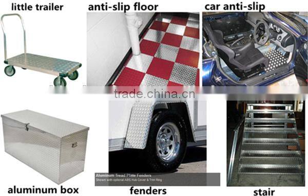 China aluminum checker plate price 1100 1200 6061 8011