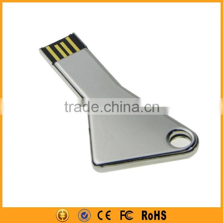 Metal Black Colloid Key Shape Engrave Special USB Flash Drive 2GB