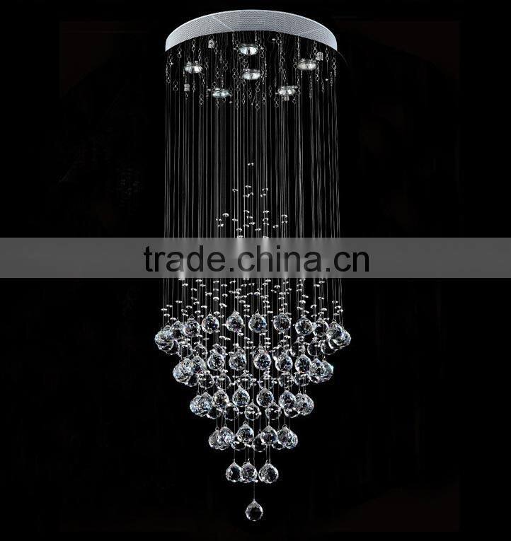 Spiral modern crystal chandelier