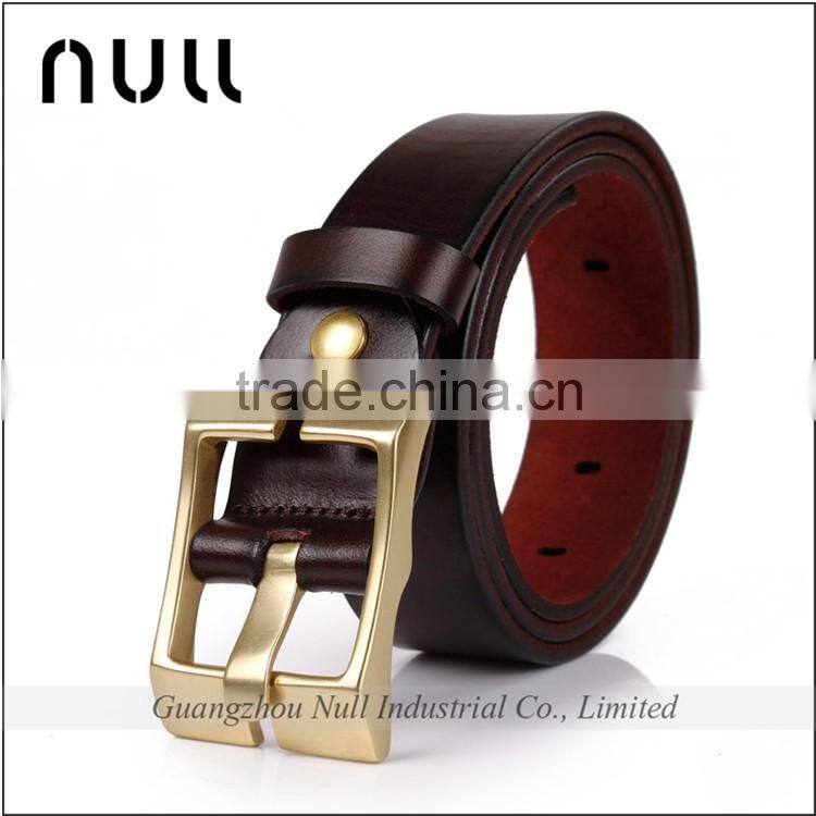 top brand generous metal buckle mens belt leather strip for designer belt