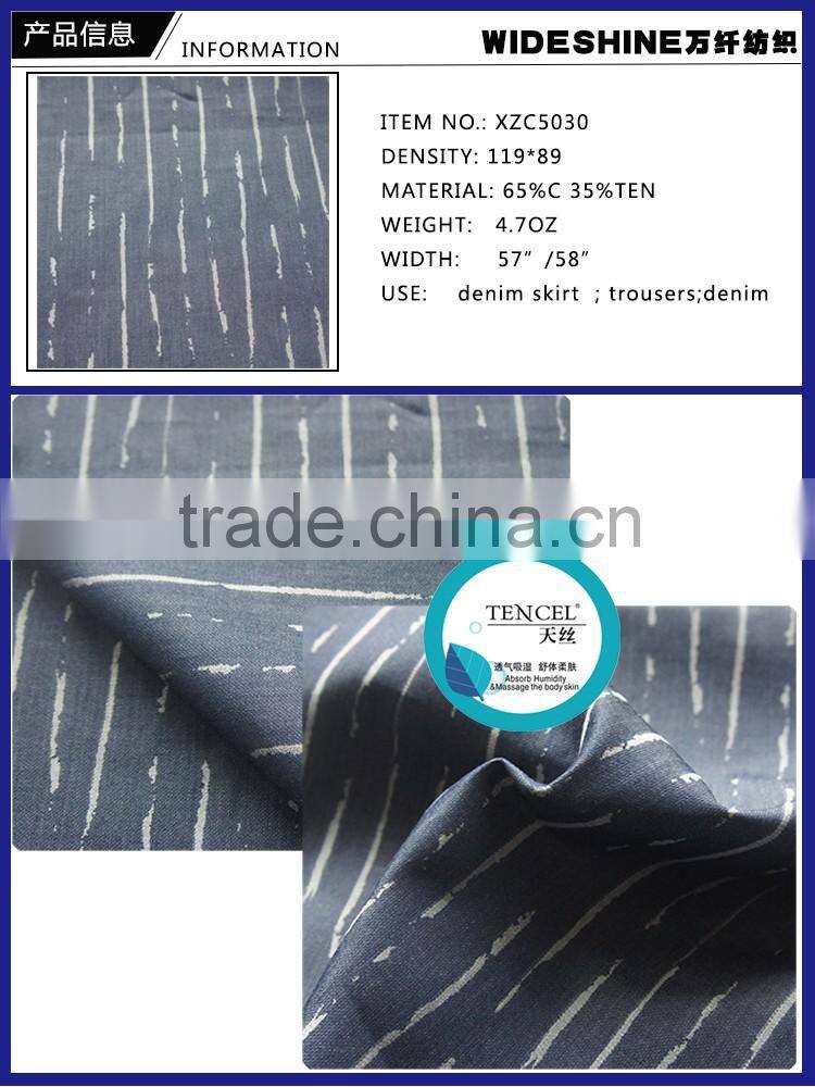tencel cotton denim cloth best fabric for trousers jeans fabrics for clothing