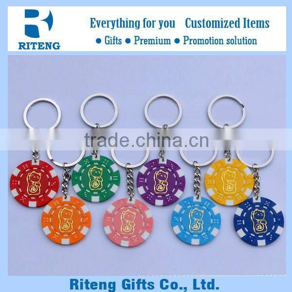 In Bulk Cheap Wholesale Keychain With Poker Chips