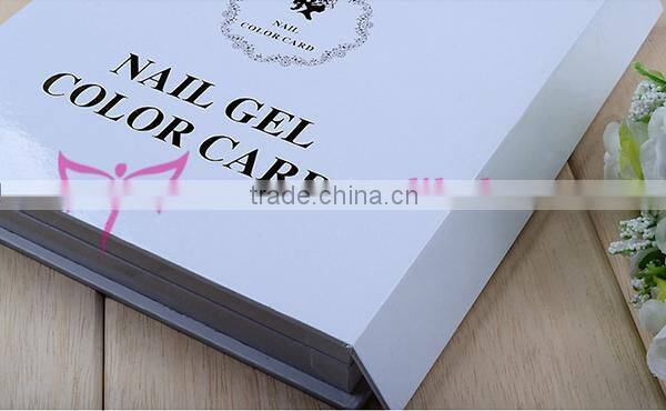 120 216 308 colors nail gel polish color chart book