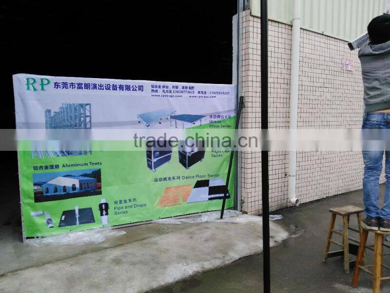 wedding Backdrop pipe system in black color with height adjustale Upright