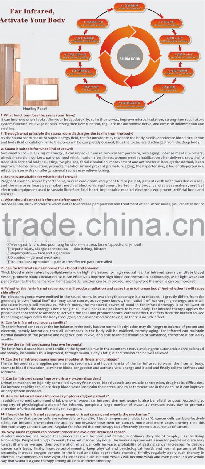 CLASIKAL factory direct sale Model design wood steam sauna room