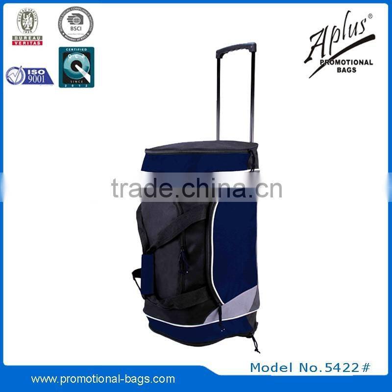 2015 travel travelling duffel luggage storage trolley bag with wheels