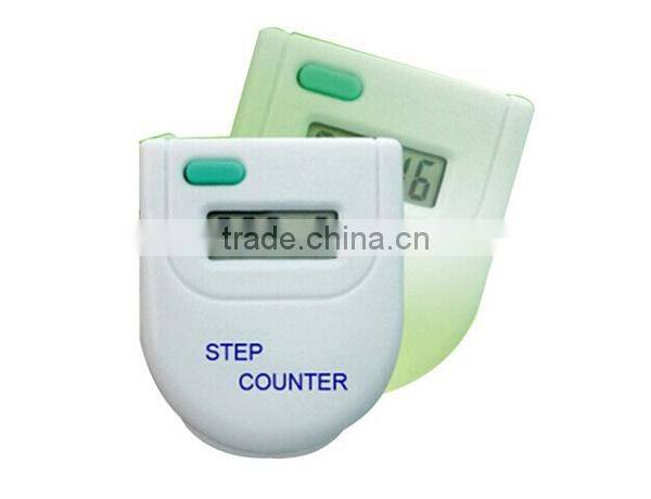 Big Logo Position Promotional Digital Single Function Pedometer with Clip