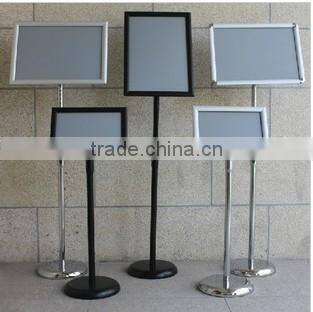 Hot!picture frame display stand restaurant menu display stand 25mm rectangle poster frame menu display holder