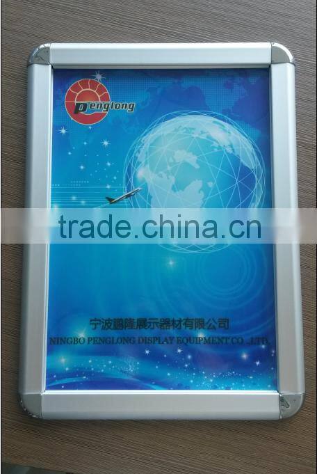 anodized aluminum round corner 32MM snap frame customized size and color poster picture frame