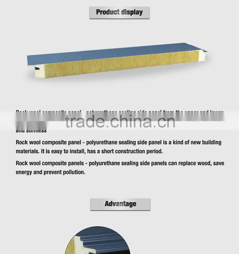 manufacturer of fireproof rock wool sandwich wall panel price