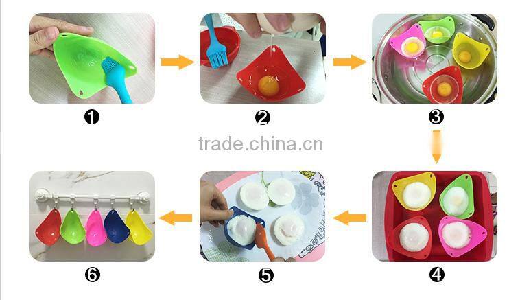 Kitchenware silicone egg poacher