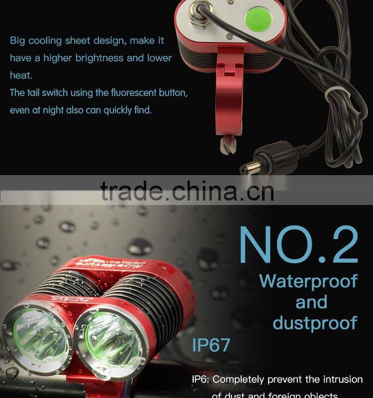 TOP XM-U2 1900lm headlamp Bicycle light led power frontal LED Headlamp for outdoors