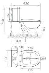 China cheap modern toilet or Factory direct sale white color toilet