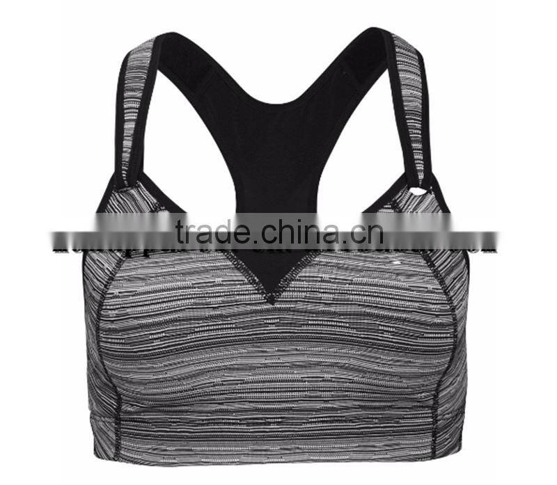 Wholesale OEM Fashion Yoga-inspired Bra With Supportive Straps Sport Bra