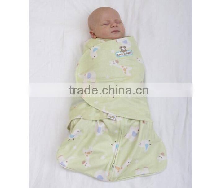 Sleeping Baby Fleece Swaddle Newborn Blanket Adjustable Infant Wrap