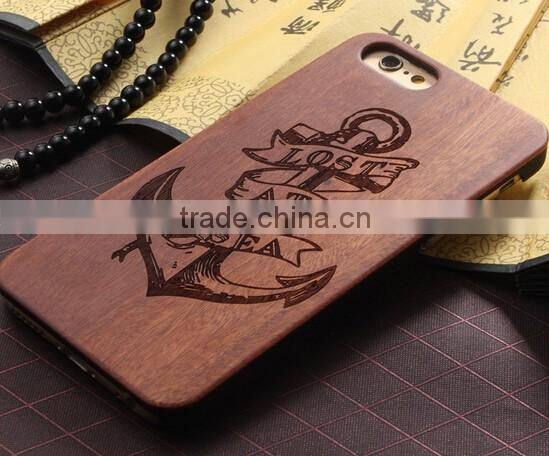 New design Unique Engrave Wood Cell Phone Protective Case For Iphone6s/ Plus