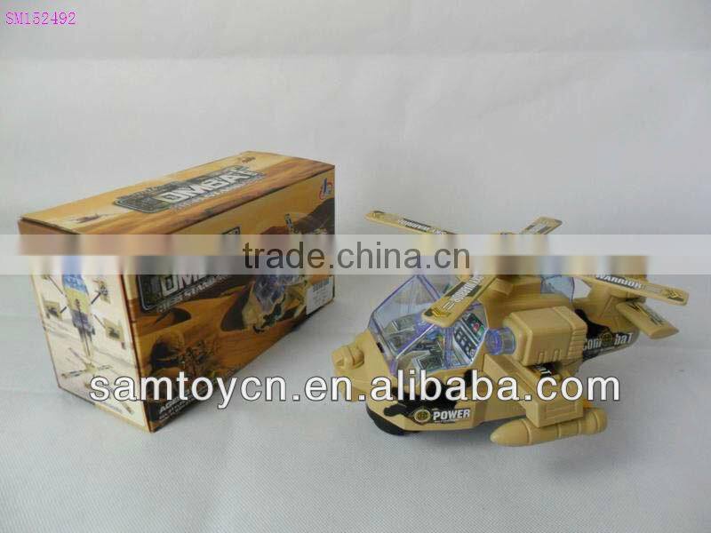 Plastic fighter plane toy with light & music