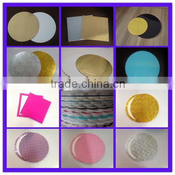 Rose Design Embossed Gold Foil Cake Drum