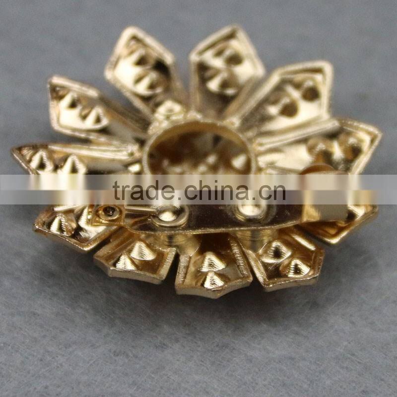 new metal alloy rhinestone brooch pin