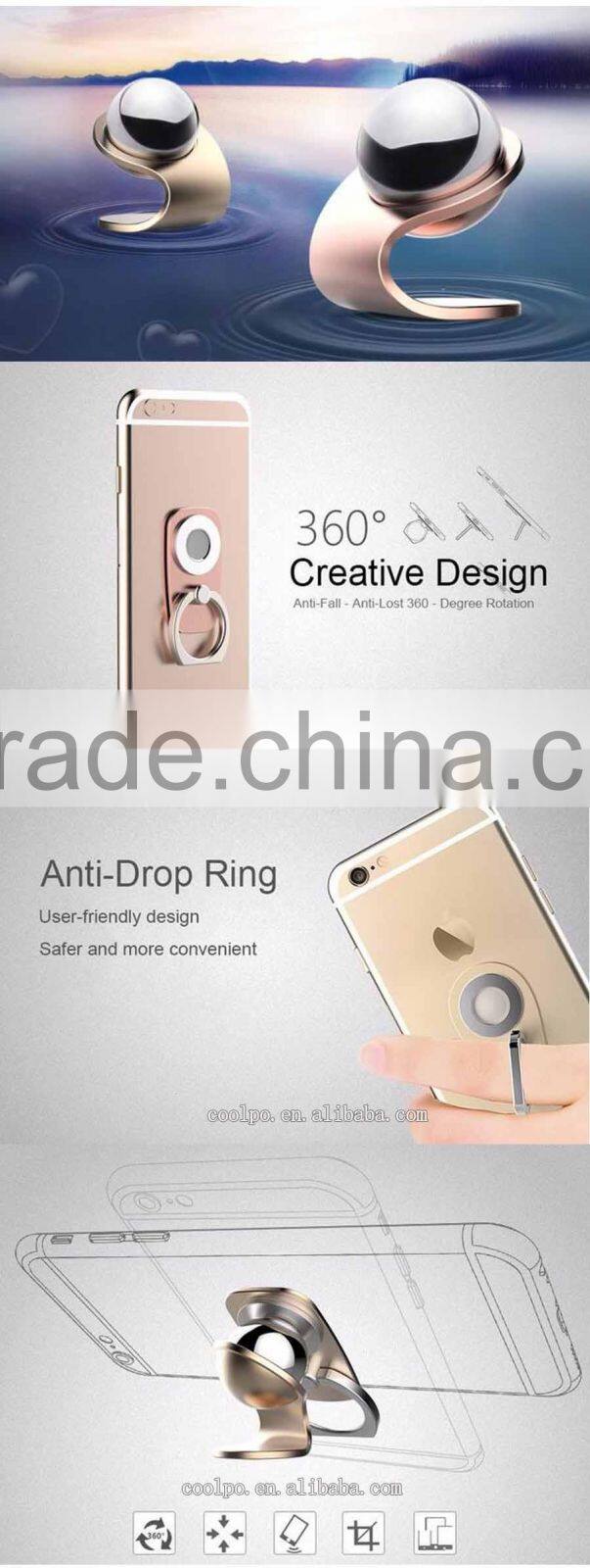 Universal Magnetic Car Dash Holder Mobile Phone Finger Ring Grip Stand for iphone 6S / 6S Plus / 5S / SE for Samsung Galaxy S7 E