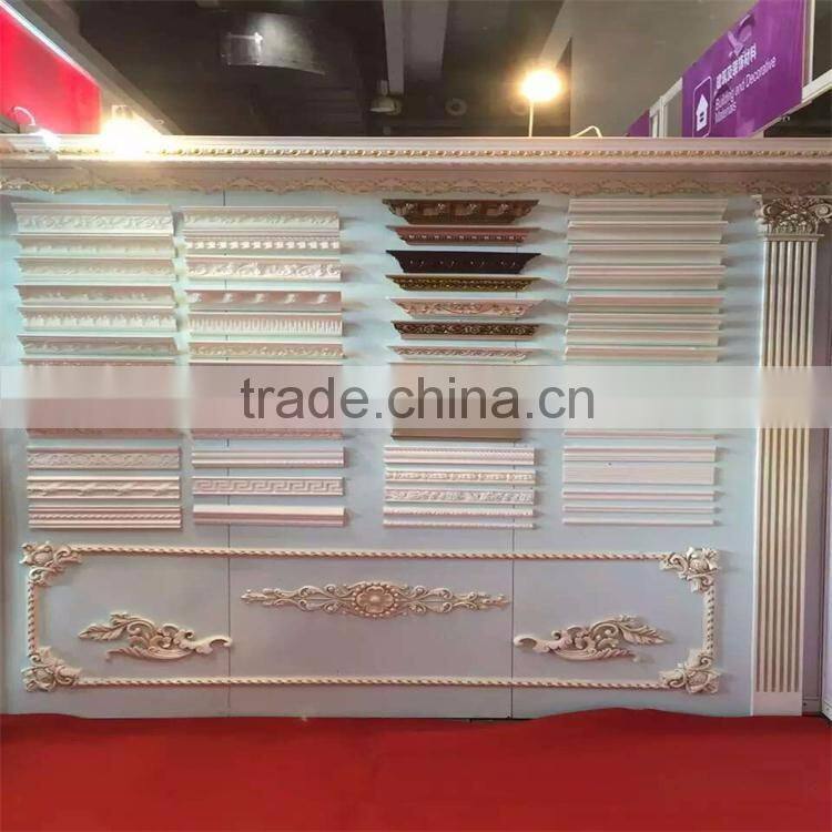 Polyurethane foam Carving chair rails for ceiling, framing wall paper, intergrated wall decoration
