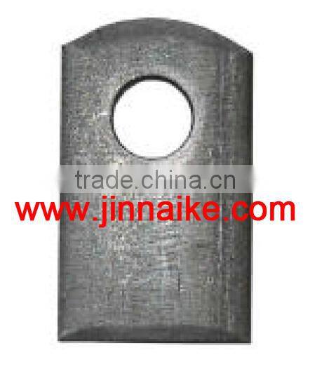 self-color round farm post plate Plain Steel Base Plates