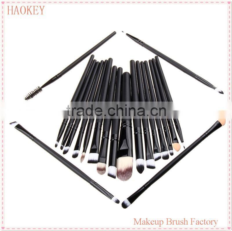Wholesale 20 Pcs Pro Makeup Set Powder Foundation Eyeshadow Eyeliner Lip Cosmetic Brushes