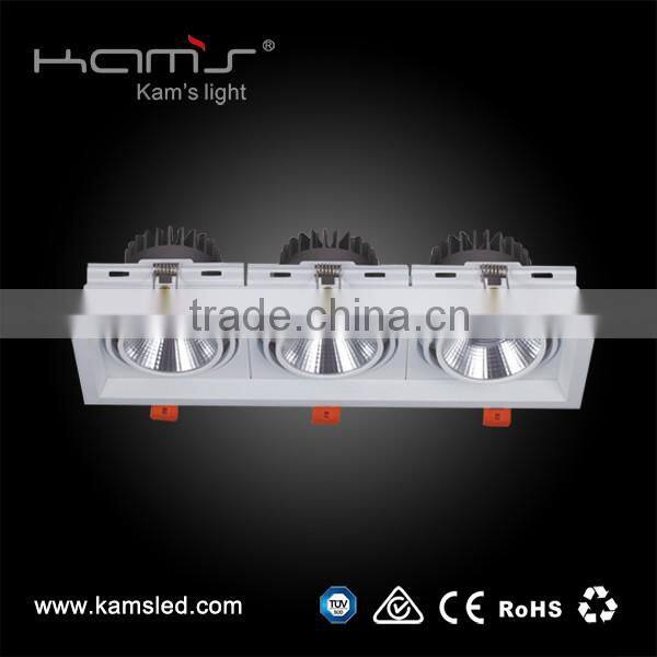 Best quality grille downlight high lumen downlight 30W COB LED downlight