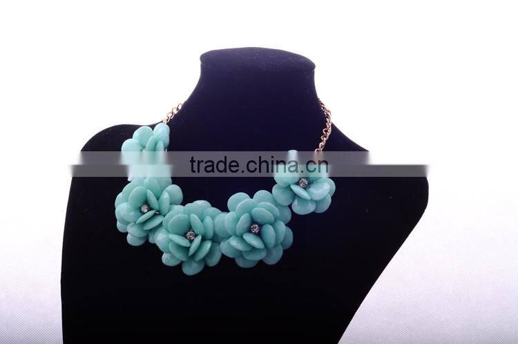 <<<2016 New Jewelry women Bohemian style Fashion blue flower collar Necklaces Accessories/