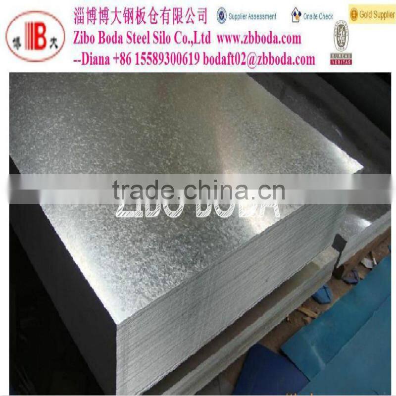Galvanized corrugated steel sheet for roofing sheet of steel structure