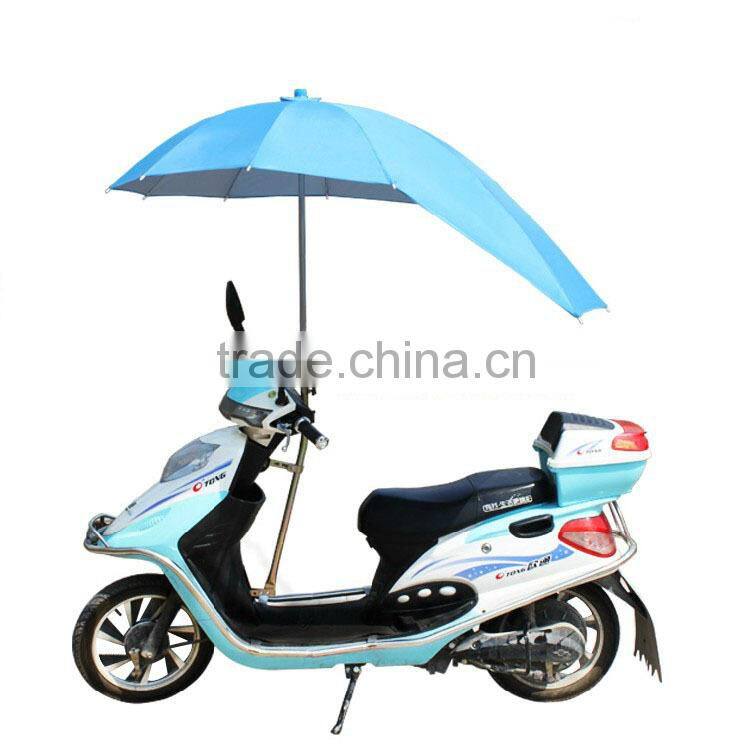 China suppliers parasol windproof electromobile umbrella / cheap motorcycle umbrella