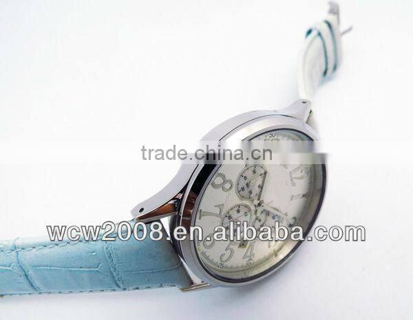 PU leather hand band watch for ladies